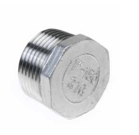 Zeskant 8k-plug con 4” conisch draad (I 117,00)(H 45,00)