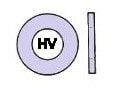 EN 14399-6 ( DIN 6916)-M 12-HV TZN: HV SLUITRING, THERM VERZINKT