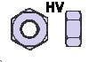 EN 14399-4 ( DIN 6915)-M 18-KL.10TZN: HV6K-MOER, THERM VERZINKT