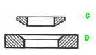 DIN 6319-M 14 -D16.5-A2,TYPE D: VERZONKEN SLUITRING, INOX