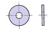 RONDEL-M 6 20-6.5-1.5-ST VERZINKT: SLUITRING BUITEN NORM