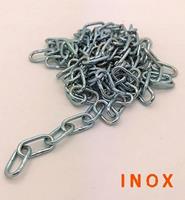 KETTING-2 MM - A4-PER METER-DIN 763 LANGE SCHAKEL, INOX