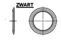 SCHNORR-M 6-VEERSTAAL ZWART: SCHNORR ZEKERINGSRING 'S'