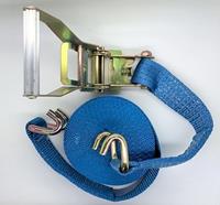SJORBAND-50 MM-9M-4000 daN-2-DELIG-METRATELSPANNER+OPEN HAAK