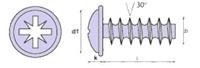 PLAS-TECH 30°-3X14-VERZINKT-POZI-BOLKOPMET FLENS