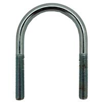 U-BEUGEL-3/8 - M 6X35/15-STZN: U-VORMIGE BUISBEUGEL STANDAARD, VERZINKT