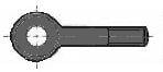 DIN 444-M 16X100-4.6 BLANK, TYPE B: KNEVELSCHROEF GEDEELT DRAAD