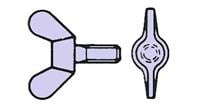 DIN 316-M 5X20-STZN: VLEUGELSCHROEF, VERZINKT