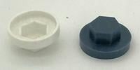 AFDEKKAP-3/8X16-BLAUW: AFDEKKAPPEN 6-KANT