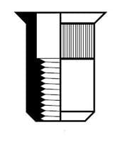 BLINDKLINKMOER-M 5-KLEM 4.0-6.5-ALU: METVK
