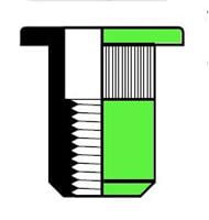BLINDKLINKMOER-M 6-KLEM 0.5-3.0-A2: METPLATTE KOP, INOX