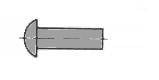 DIN 660-4X10-ST: KLINKNAGELS MET BOLLE KOP, BLANK