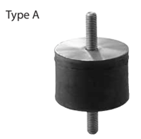 TRILDEMPER-30X30-M 8X20-55SHA,TYPE A: CILINDR. TRILLINGSDEMPER MET 2 DRAADEINDEN