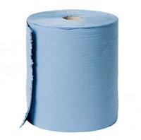 PAPIER-ROL 2-LAGIG BLAUW POETSPAPIER MAXI-ROL 37 CM BREED