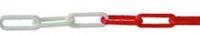 KETTING-6 MM - 25M-PE: ROOD/WIT-SIGNAALKETTING