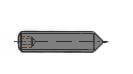 DIN 914-M 8X30-45H ZWART: STELSCHROEF/ Bi6K+PUNT