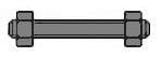 DIN 976-1/2X3 1/4 UNC-B7/2H: STUDBOLT +2 MOEREN