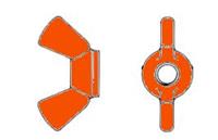DIN 315-M 5-A4,TYPE AM: VLEUGELMOER AMERIKAANS MODEL, INOX
