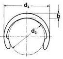 HALBMOND-25X1.20-VEERSTAAL ZWART,TYPE H:ASBORGRING