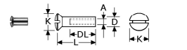 B245408- Roestvrijstaal moeren (kwaliteit A2 :RVS-303)(Maat:4X12mm)(draadlengte
mm:7mm)(kop-diameter mm7,5mm)(schacht-uitwendig
mm:5(verpakt per:100)