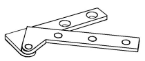 379201 - speunen, lengte 61mm, stand DIN Links roestvrijstaal 304 2mm  (3mm/M3)