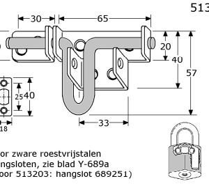 Roestvrijstaal schuiven - 513203