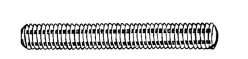 B239031- Roestvrijstaal (kwaliteit AZ of A4:RVS-316)(Maat:M 3x 1000mm)(DIN norm:975mm)(verpakt per:10)