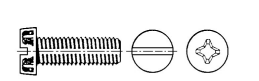 B204304- Roestvrijstaal (kwaliteit AZ of A4:RVS-304)(Maat:M 6x 10mm)(type:CK)(DIN norm:84mm)(Kopdiameter mm:10mm)(verpakt per:500)