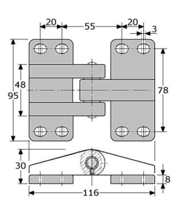Zamac - scharnieren - 487440