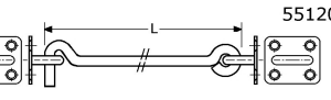 Roestvrijstaal windhaken - 551206