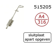 Roestvrijstaal schuiven - 515205
