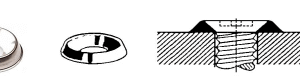 B255208 - Roestvrijstaal ringen (kwaliteit A2:RVS-304)(inwendig gat: 4,8mm) (uitwendig:13mm) (hoogte :2mm)(geschikt voor universeelschroeven:4mm,4,5mm en M4)(verpakt per:1000)