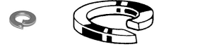 B251721 - Roestvrijstaal ringen (kwaliteit a4:RVS-316)(inwendig voor: 10mm) (uitwendig:17mm) (dikte :2,2mm)(verpakt  per:200)