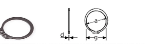B256428- Roestvrijstaal ringen (kwaliteit 1.4122:RVS)(inwendig voor as (a)voor ø14mm)(diktc:1) (inwendig gat:12,9mm)(verpakt per:100)