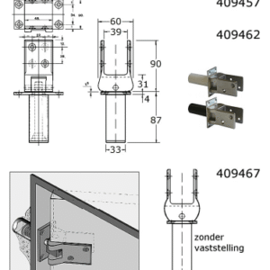 Staal scharnieren - 409462