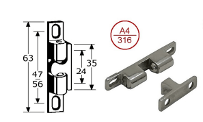 Vernikkeld snapsluitingen - 531253