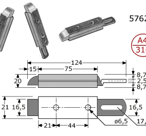 Roestvrijstaal schuiven - 576207