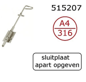 Roestvrijstaal schuiven - 515207