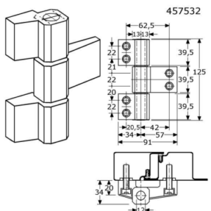 Aluminium aanlaspaumelles - 457532