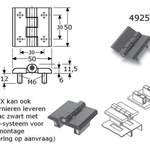 Zamac - scharnieren - 492584