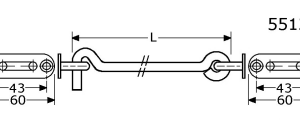 Roestvrijstaal windhaken - 551213
