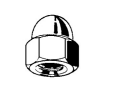B241509-  Roestvrijstaal houtschroeven (kwaliteit A2 0F A4 :RVS-316)(Maat:M 4)(Sleutelwijte mm 7mm:)(hoogte mm:8mm)(verpakt per:500)