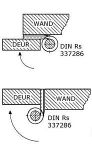 337286 - PIROSTA paumelles, stand DIN RECHTS roestvrijstaal 316 110x 44 x2,5 mm 8mm