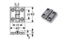 Zamac - scharnieren - 492560