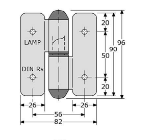 337201 - zelfsluitende paumelles met pen RVS 06mm (geheel) roestvrijstaal 304 90 x 82 x2,5 mm
6mm