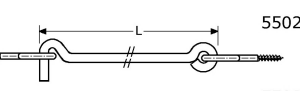 Roestvrijstaal windhaken - 550206