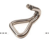 135277 -  Roestvrijstaal S-haken (kwaliteitA4:RVS-316) (dikte :7mm)  (totale lengte:58mm) (inwendig maat:27mm) (verpakt per:10)