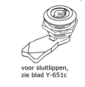 Roestvrijstaal piwax driekant sloten - 652203