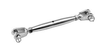 169222 -  Roestvrijstaal Staaldraadkabel (kwaliteit A4:RVS-316) (bout dikte :M 22) (lengte:470/650mm) (gaffel (G) inwendig:30mm) (borgpen diam.:22mm) (breek- belasting :1700kg) (verpakt per:10)