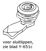 Roestvrijstaal piwax driekant sloten - 652207